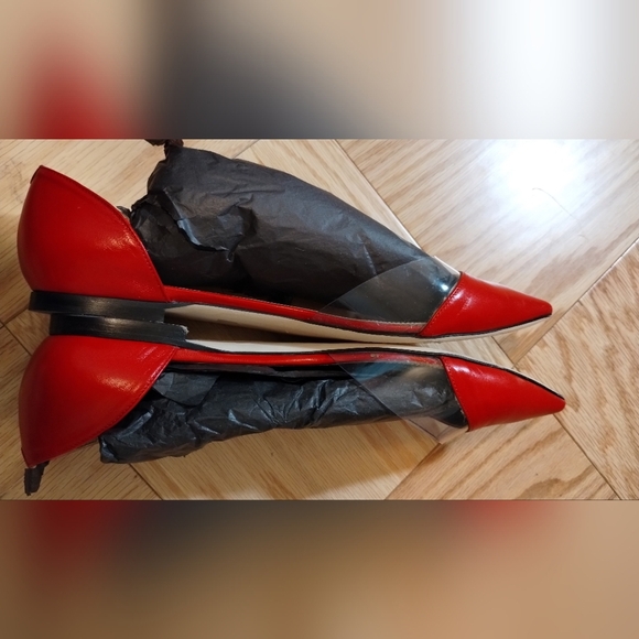 Tamara Mellon Capretto Flats Red Size EU42/US:10-10.5 - Picture 13 of 15